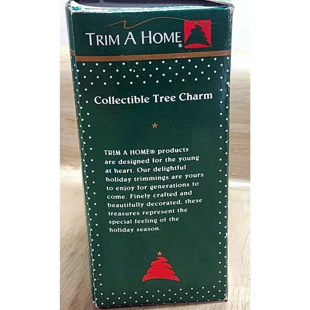 Trim A Home Moose Fishing With Creel Fish Reel Christmas Ornament Lustre Fame 95